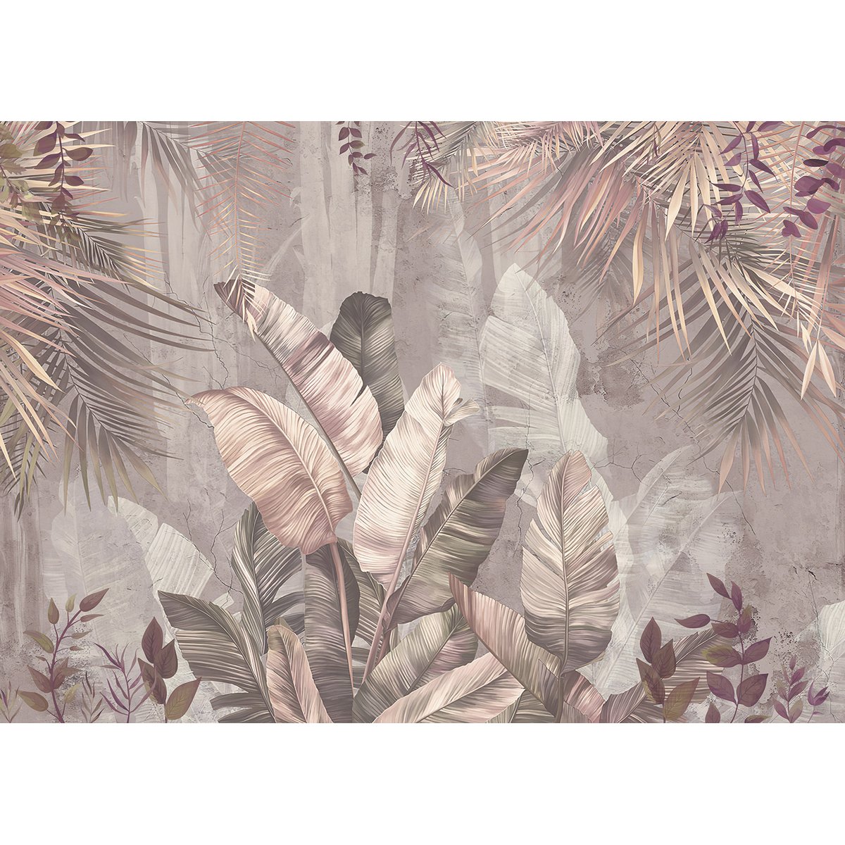Papier peint panoramique Enfants - Plantes tropicales