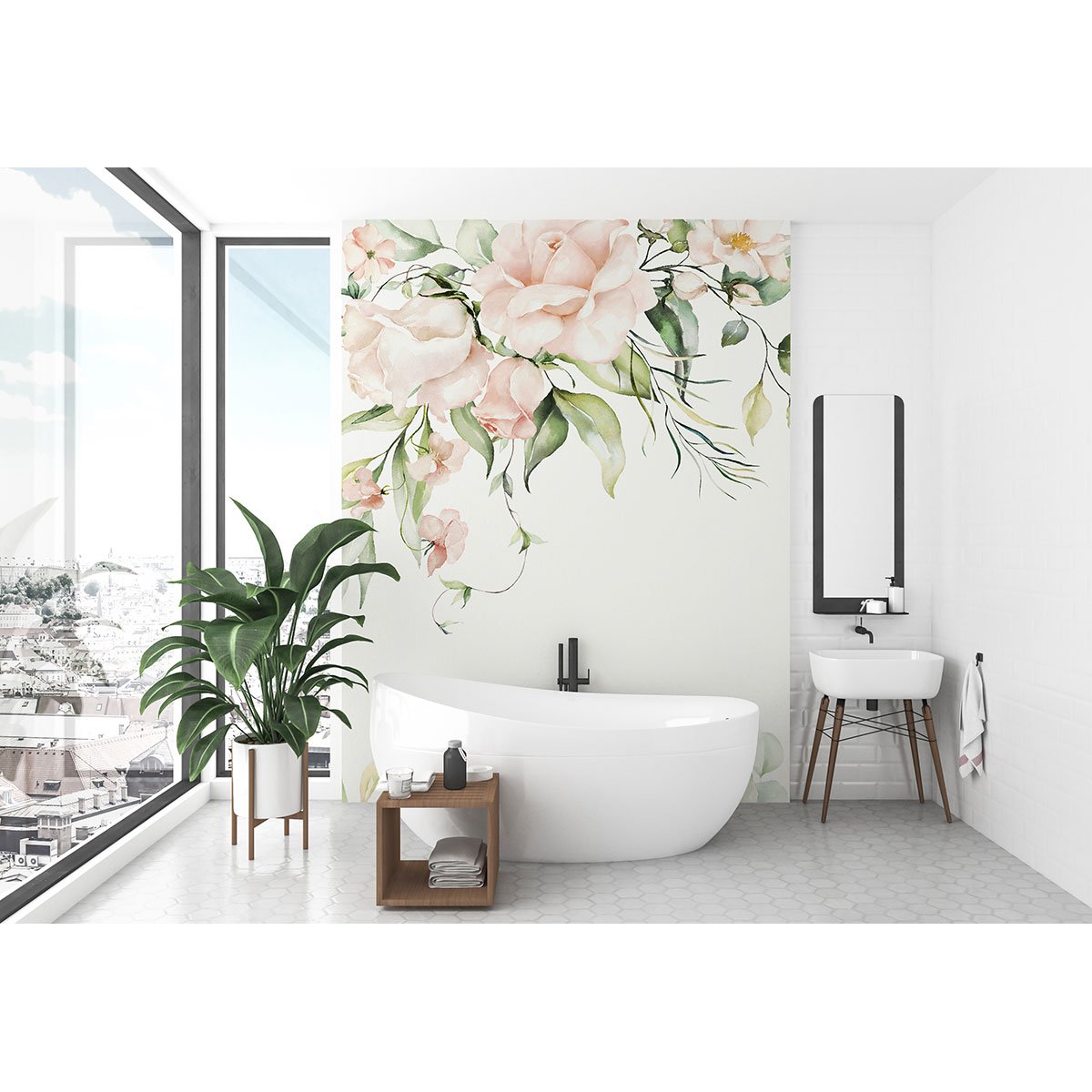Papier peint panoramique - Fleurs