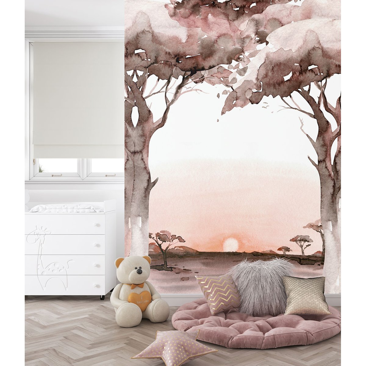Papier peint panoramique Enfants - Couché de soleil