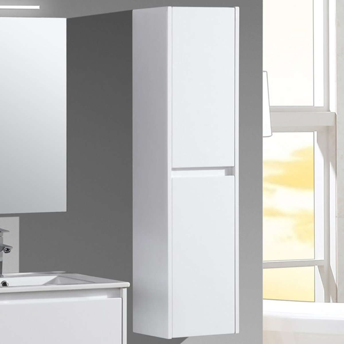 Robinet mitigeur de salle de bain noir mat