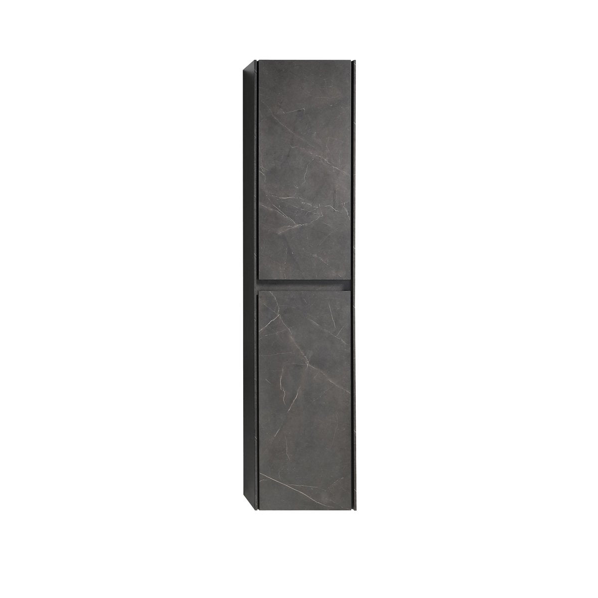 Ensemble meuble salle de bain 90 cm noir effet marbre Aquabella