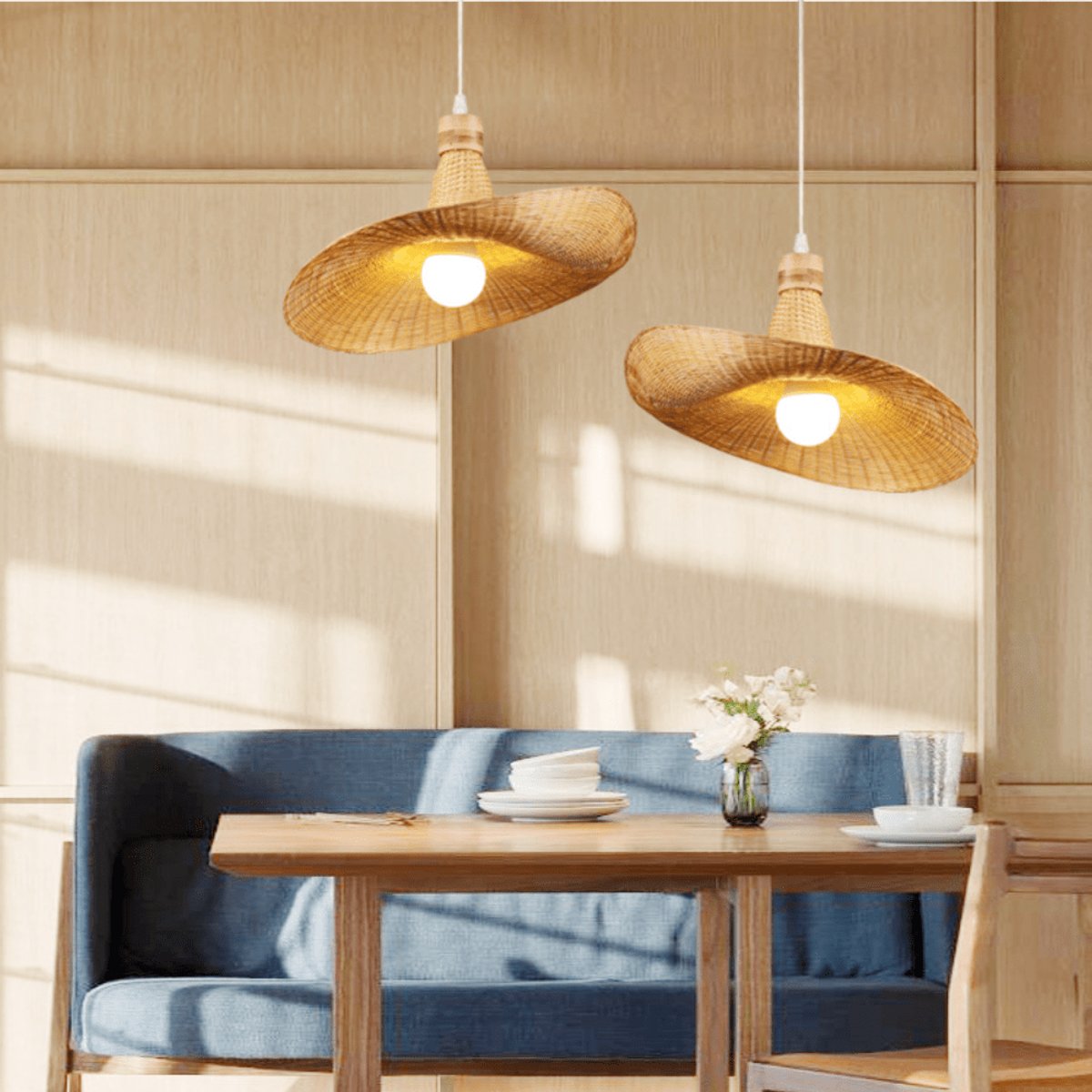 Suspension Asymétrique Bambou
