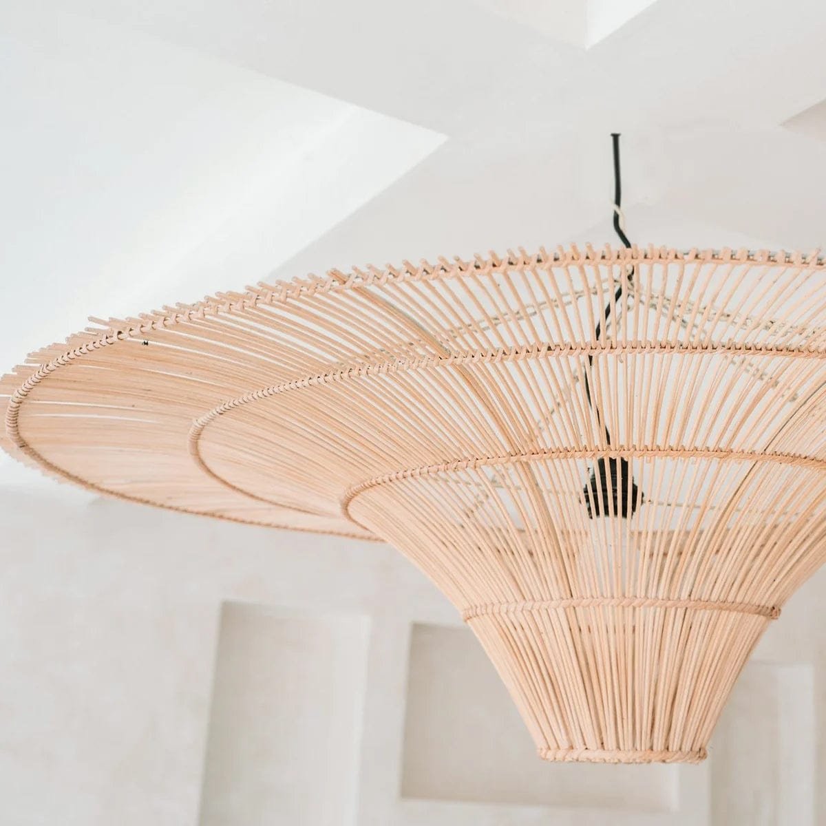 Suspension Rotin 100 cm