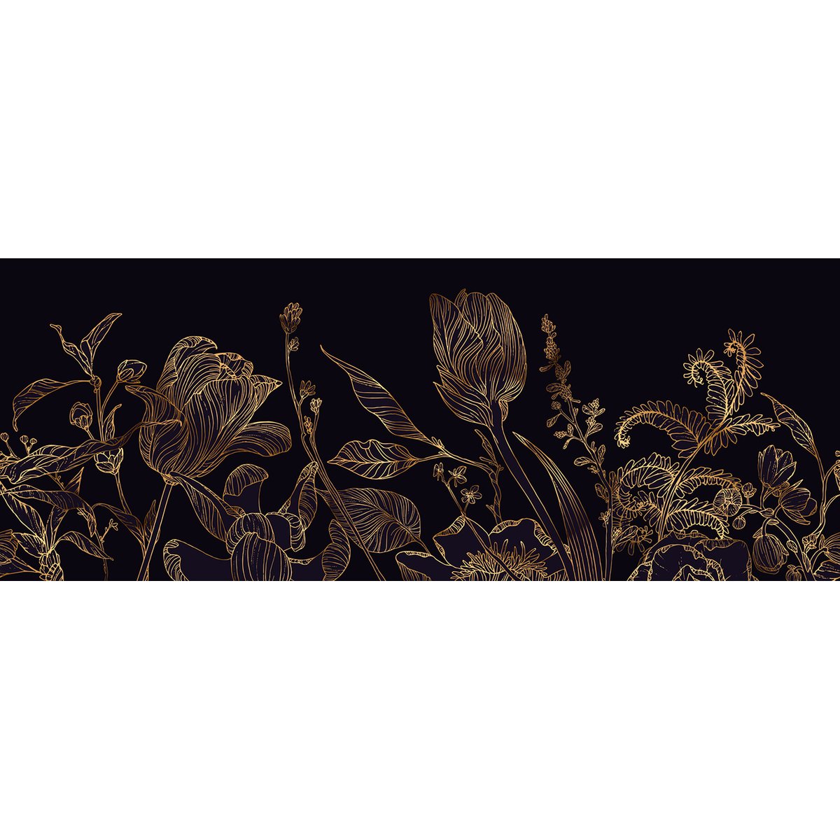 Papier peint panoramique - Fleurs
