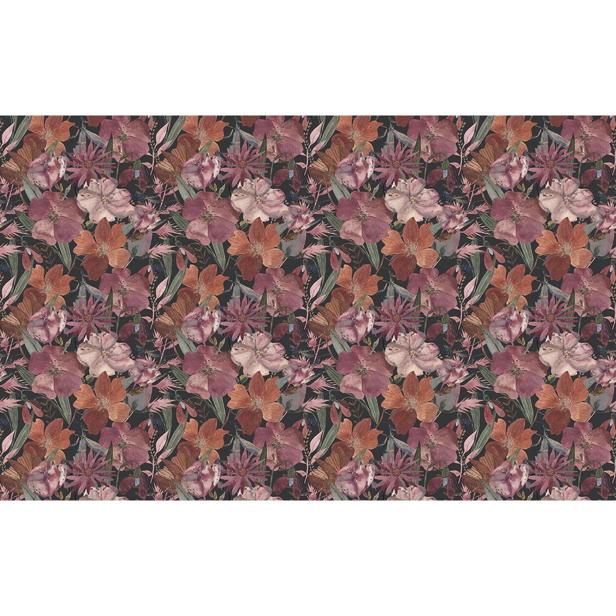 Papier peint panoramique - Motif Fleurs