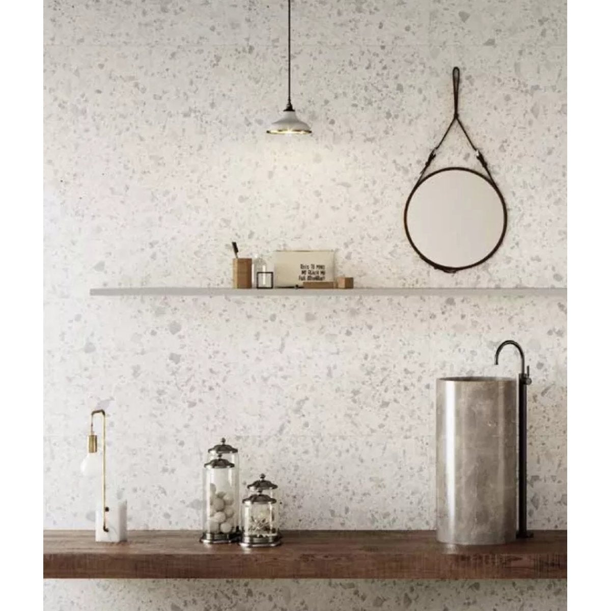 Carrelage Effet Terrazzo VENICE 60x60 Zinc