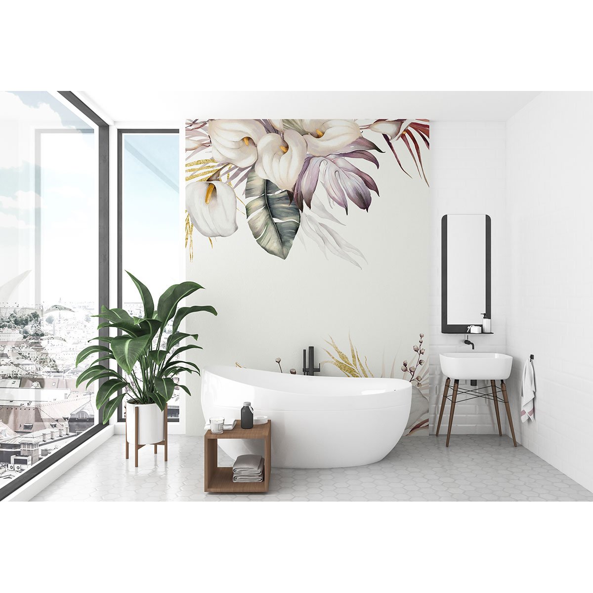 Papier peint panoramique - Fleurs