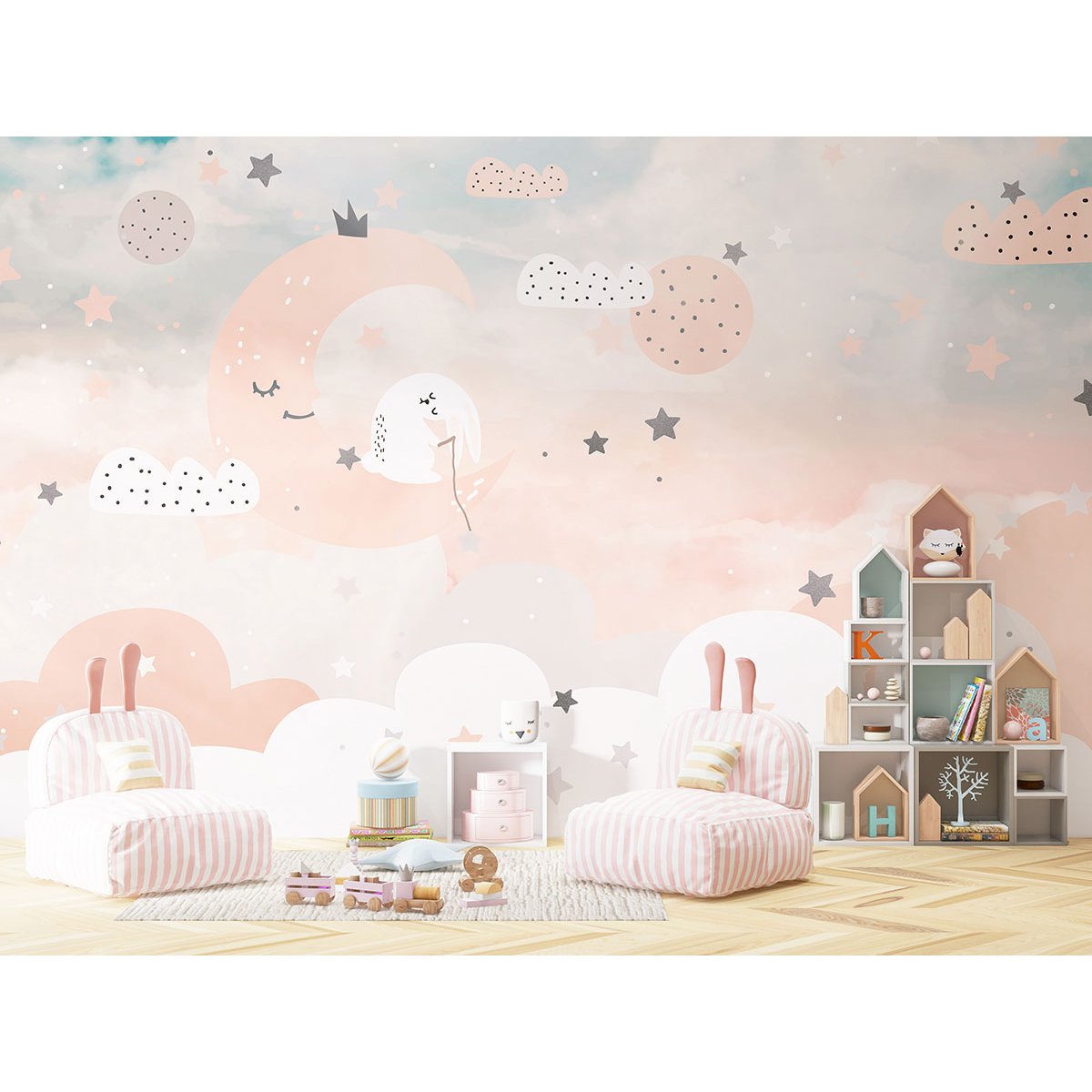 Papier peint panoramique Enfants - Lune