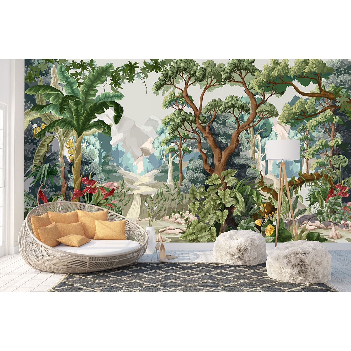 Papier peint panoramique - Forêt tropicale