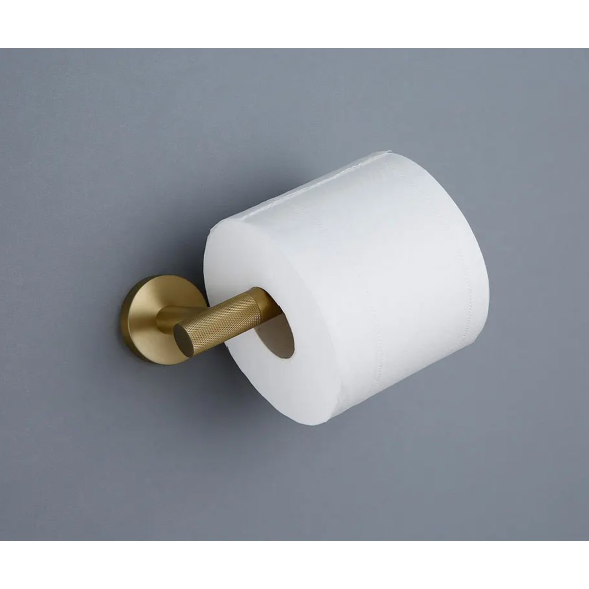 Porte-serviettes / papier WC or brossé strié