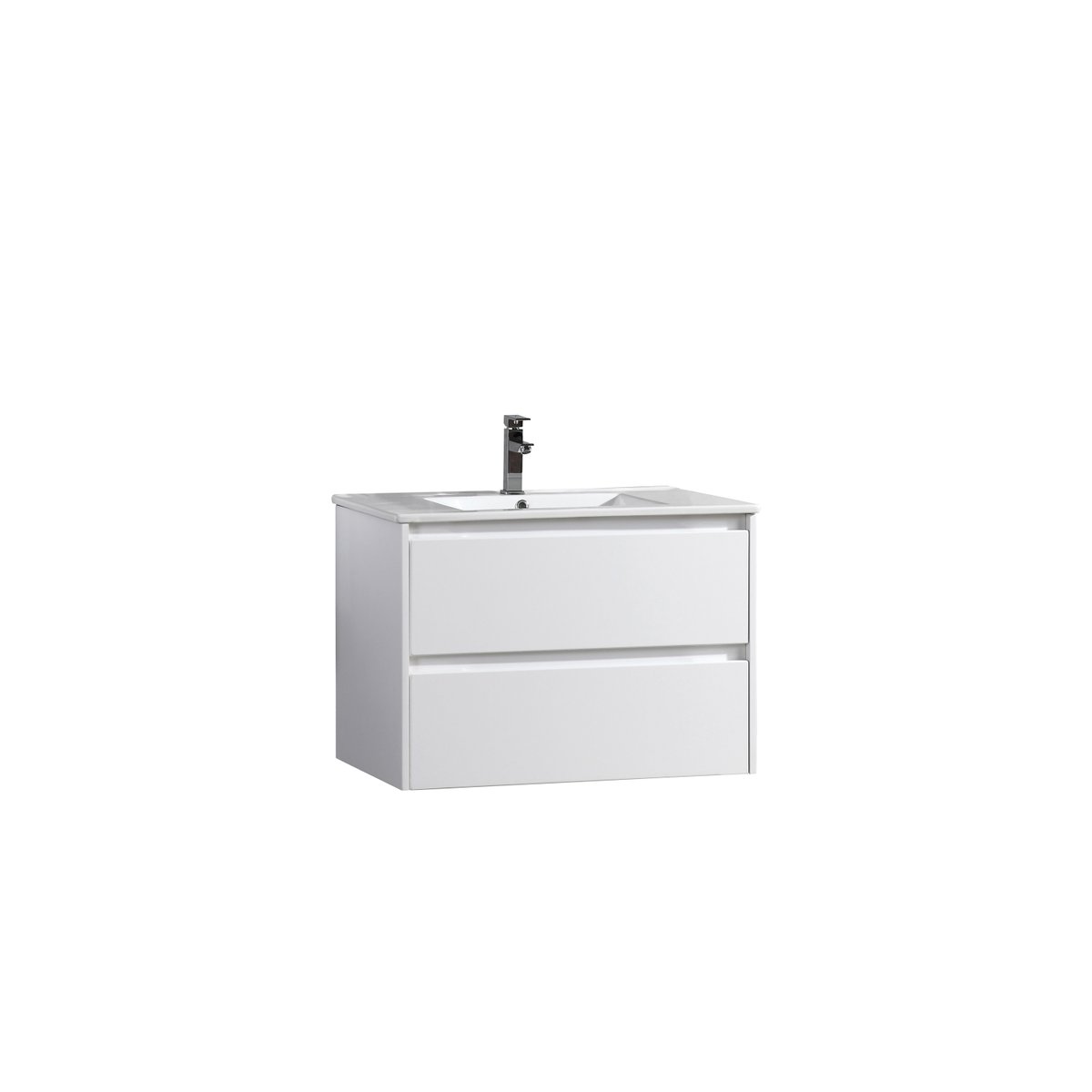 Ensemble salle de bain 100 cm blanc laqué Aquadoli