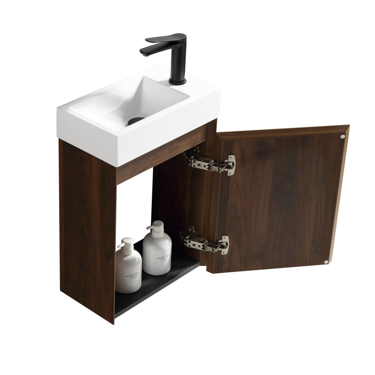 Lave main 40 cm chêne brun vieilli Aquastretto
