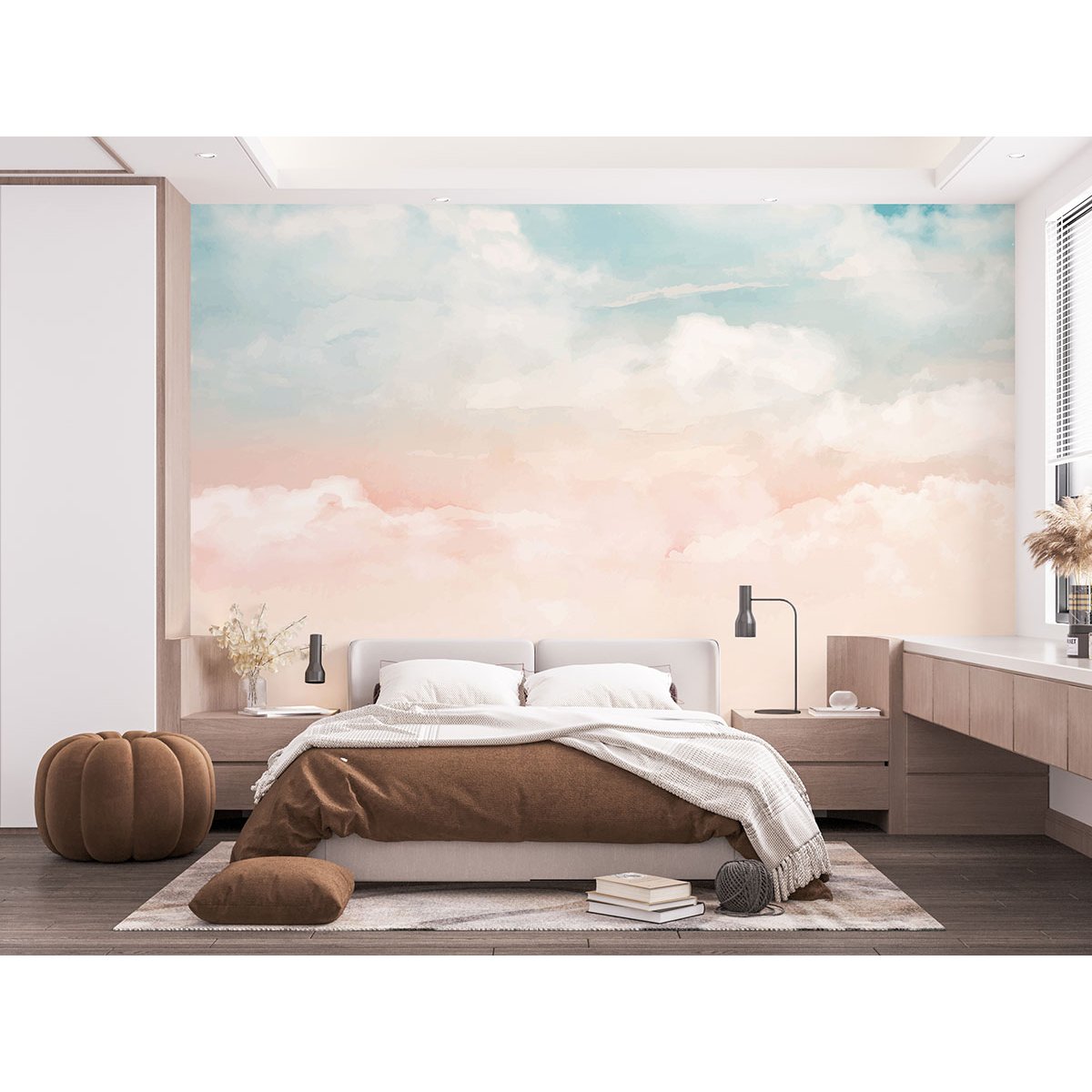 Papier peint panoramique Enfants - Nuages