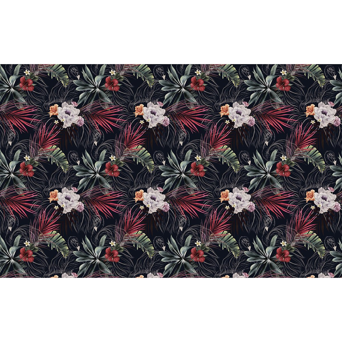 Papier peint panoramique - Motif Fleurs
