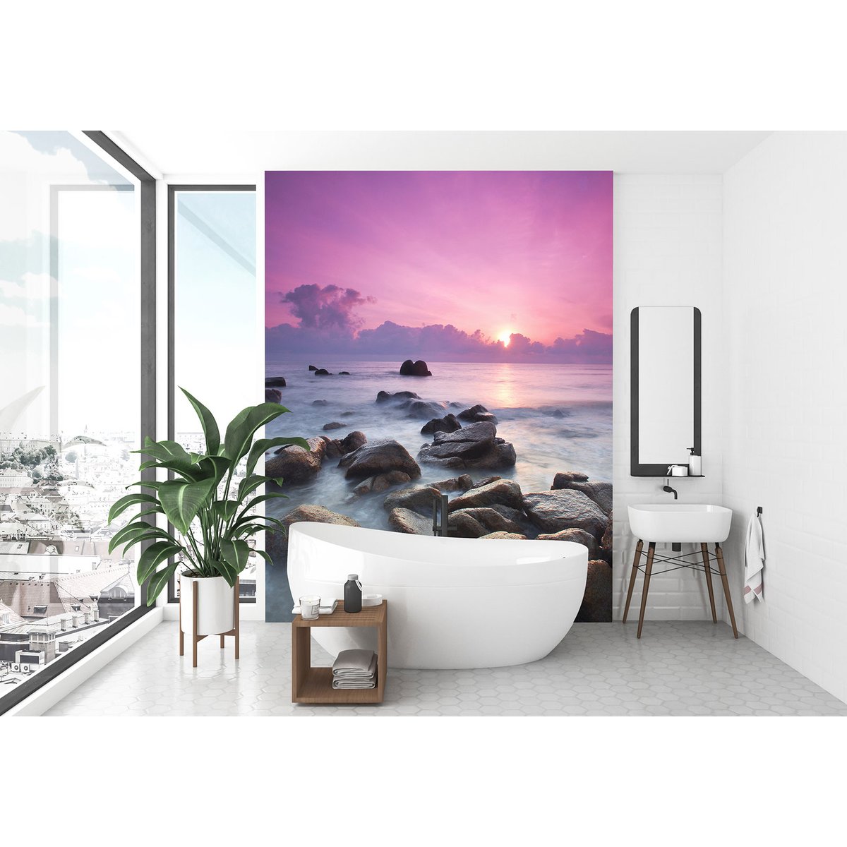 Papier peint panoramique - Couché de soleil