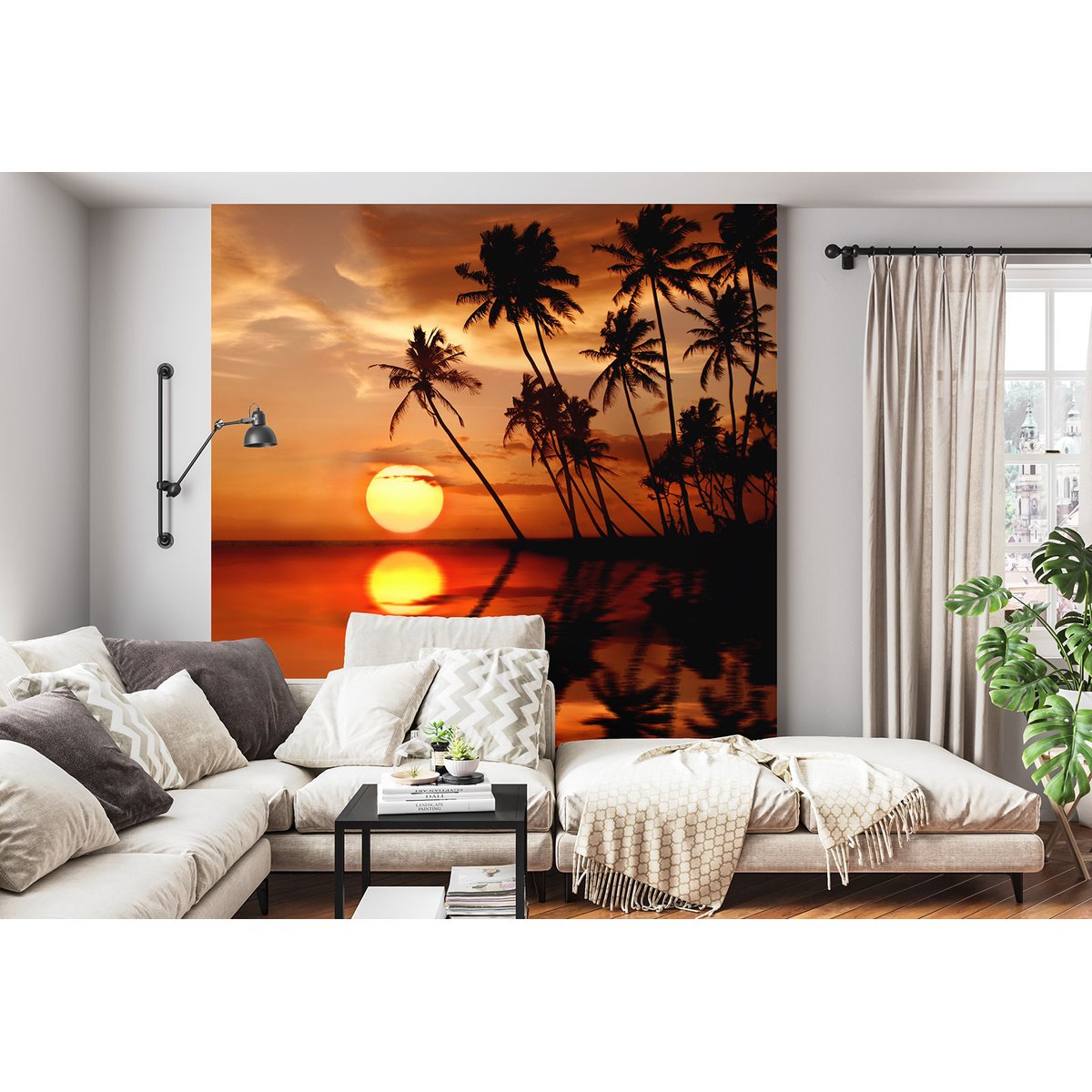 Papier peint panoramique - Couché de soleil