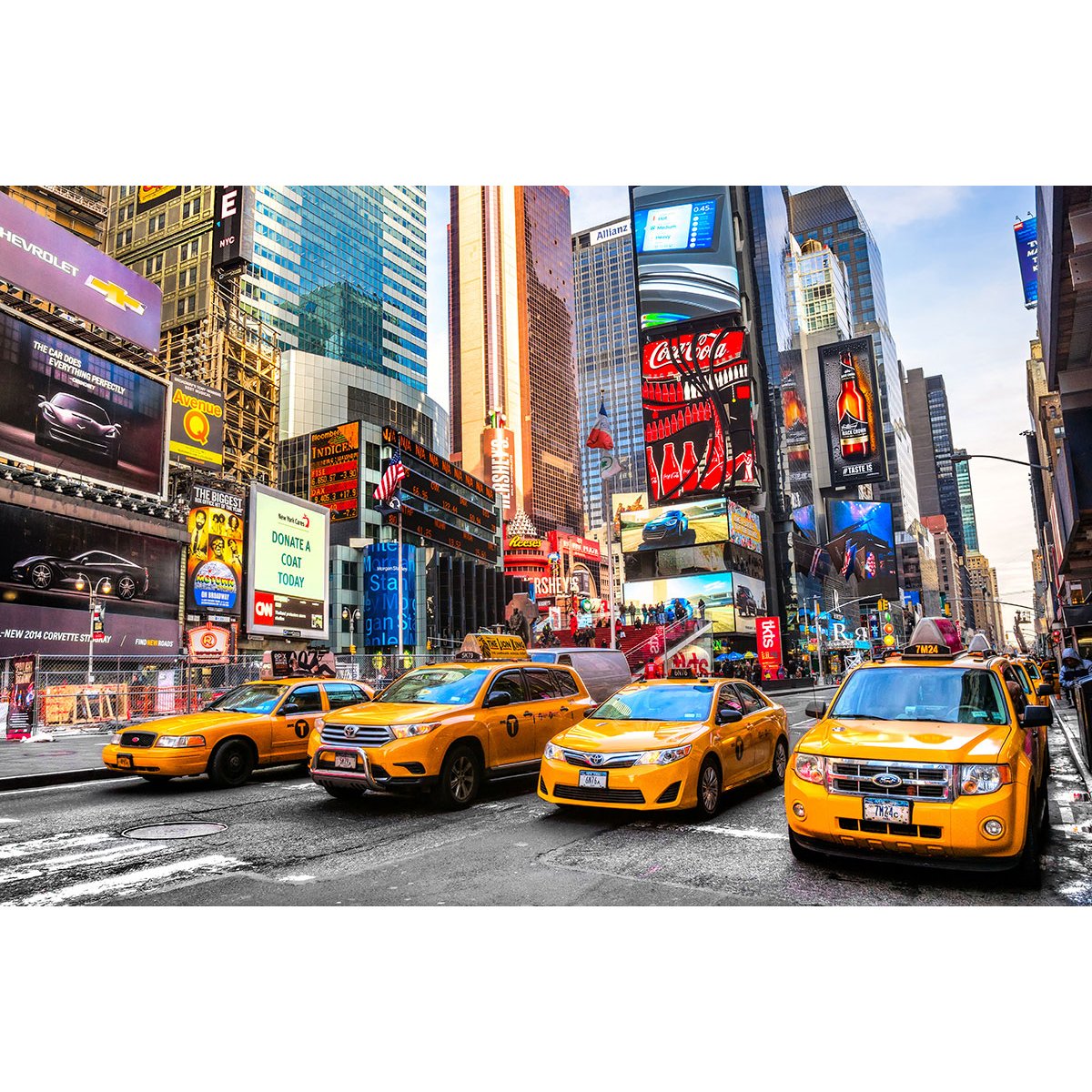 Papier peint panoramique - New York Taxis
