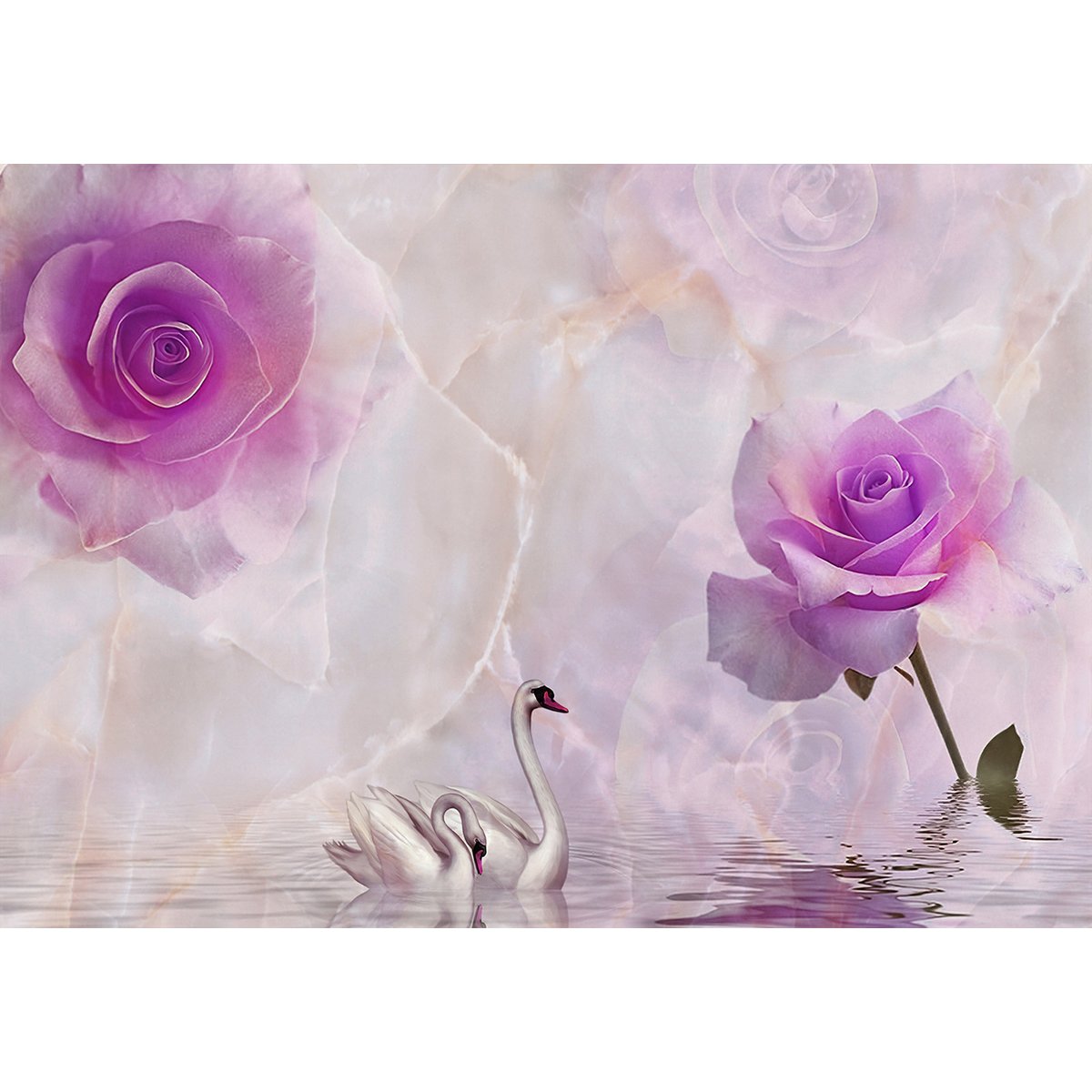 Papier peint panoramique - Fleurs