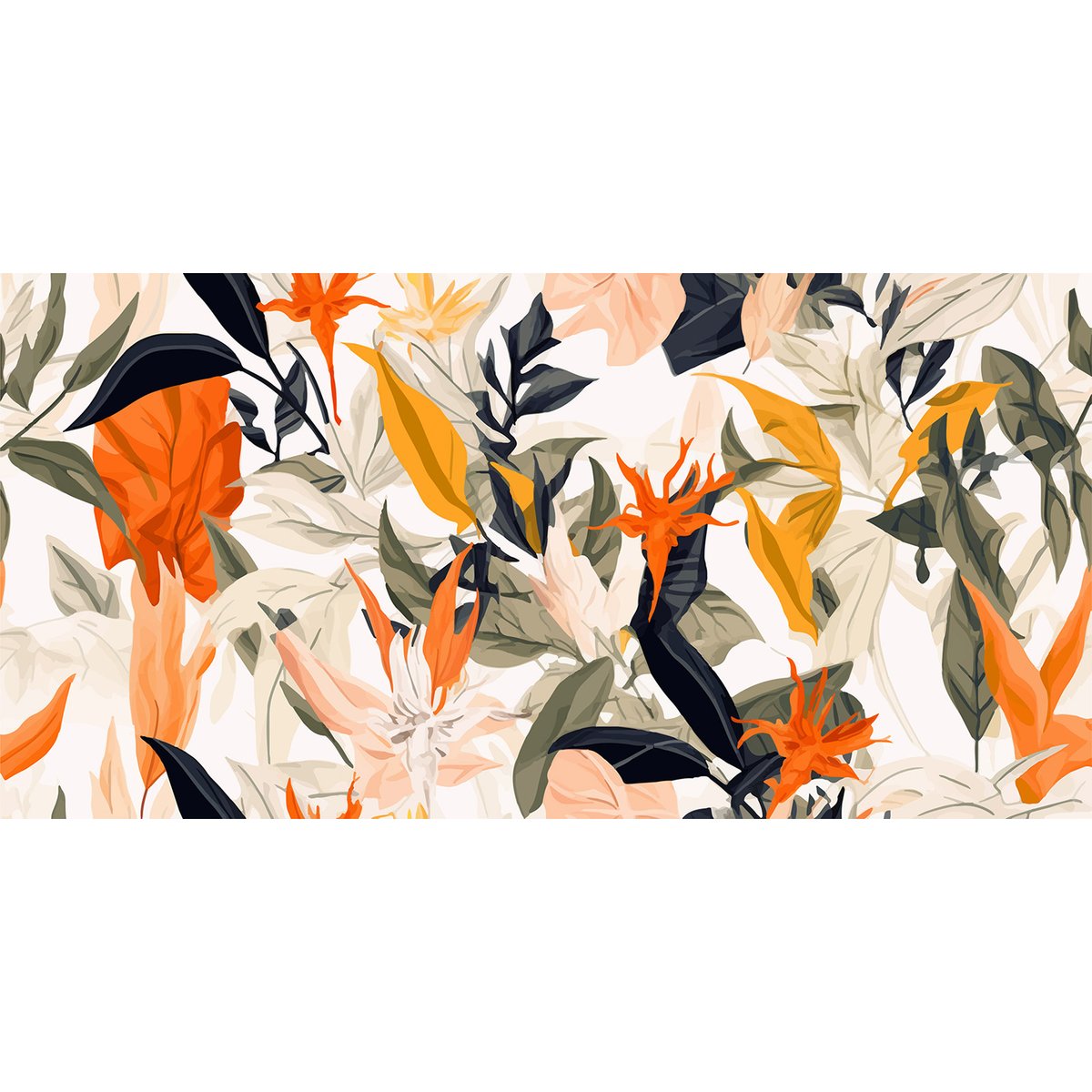 Papier peint panoramique - Fleurs