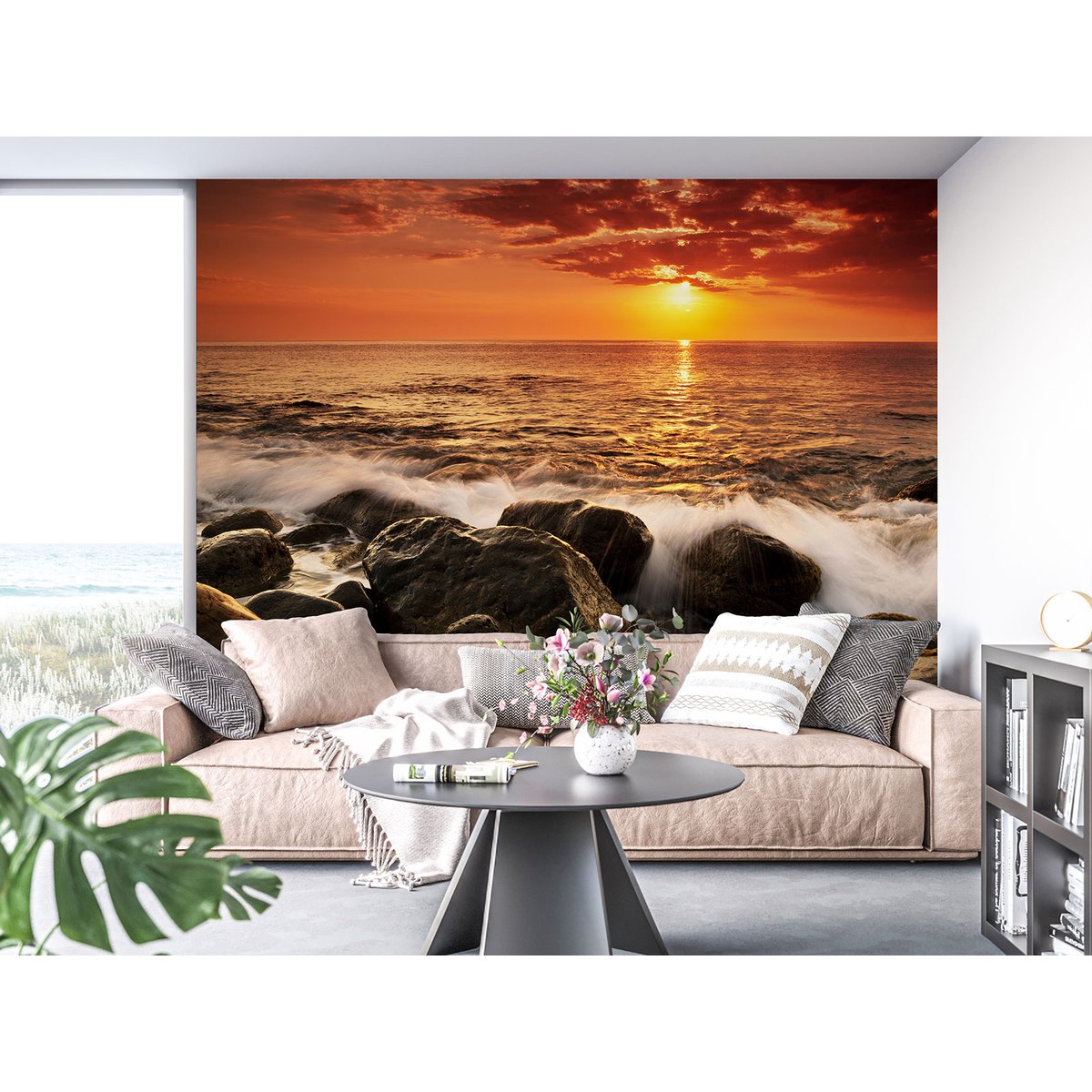Papier peint panoramique - Couché de soleil