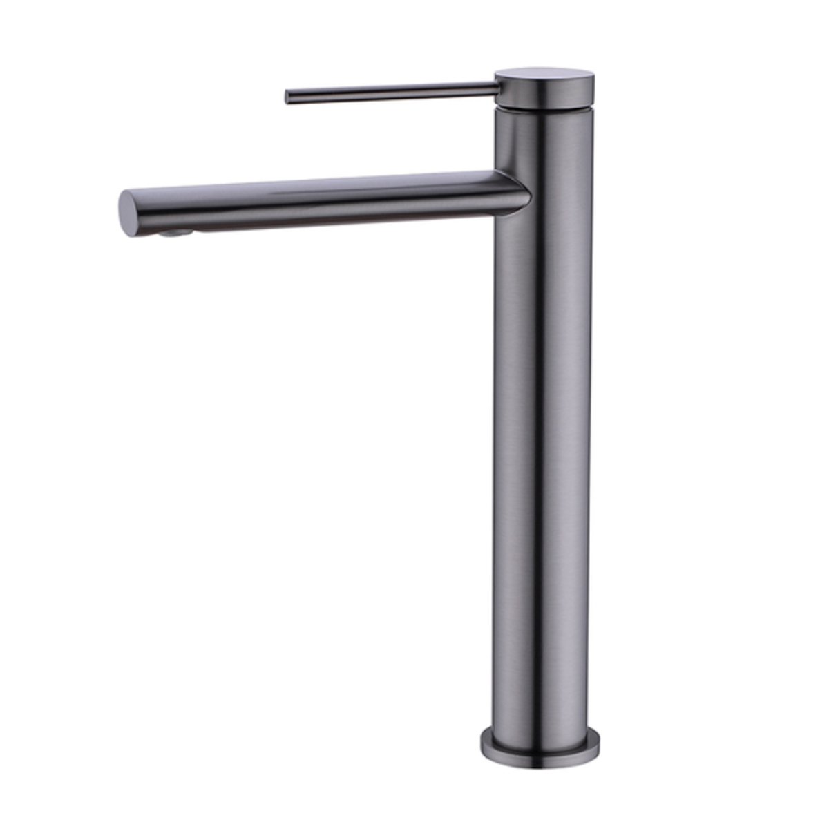 Mitigeur de salle de bain gris brossé