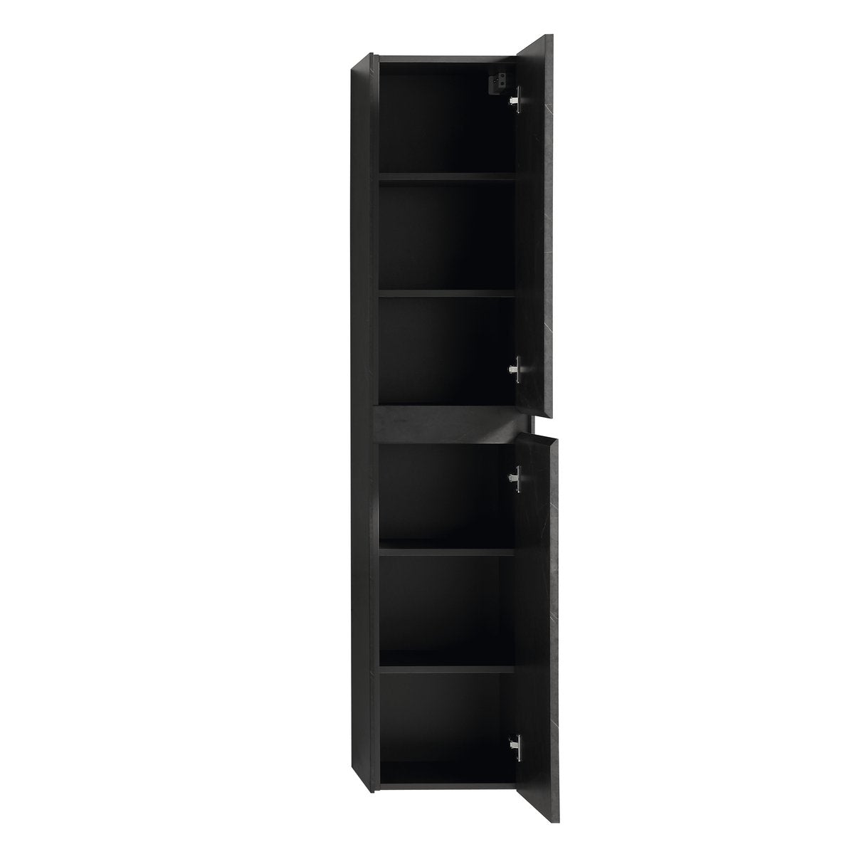Ensemble meuble salle de bain 120 cm noir effet marbre Aquabella
