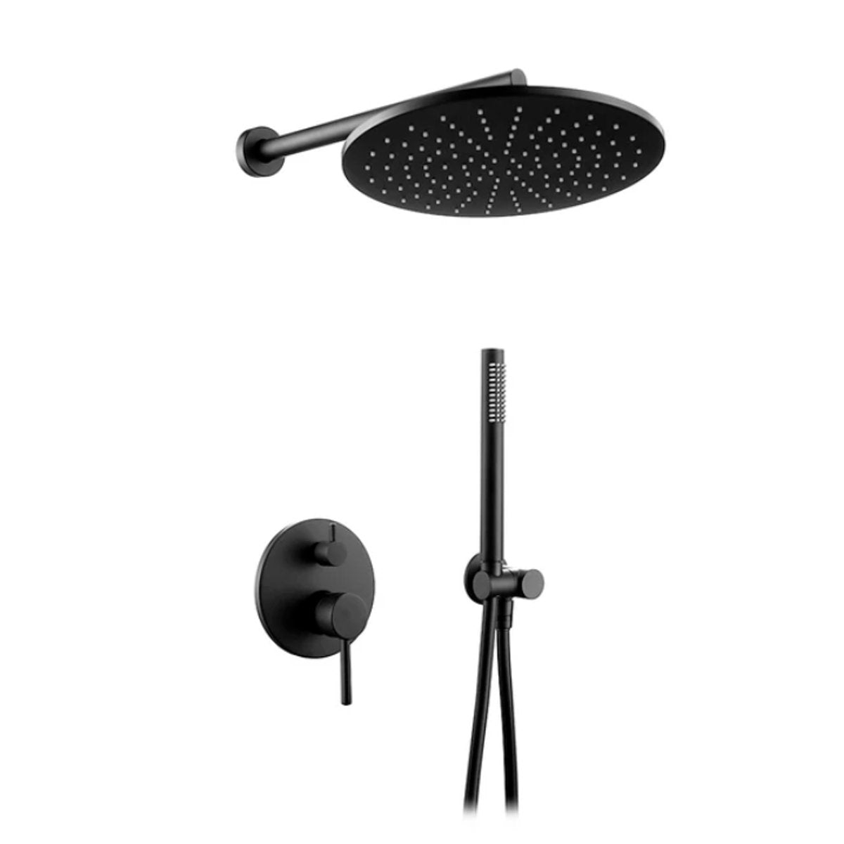 Ensemble de douche noir mat