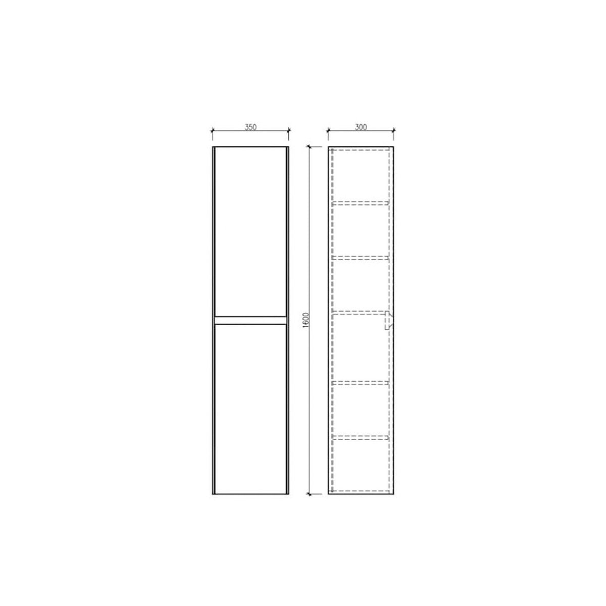 Ensemble salle de bain 60 cm gris laqué Aquadoli
