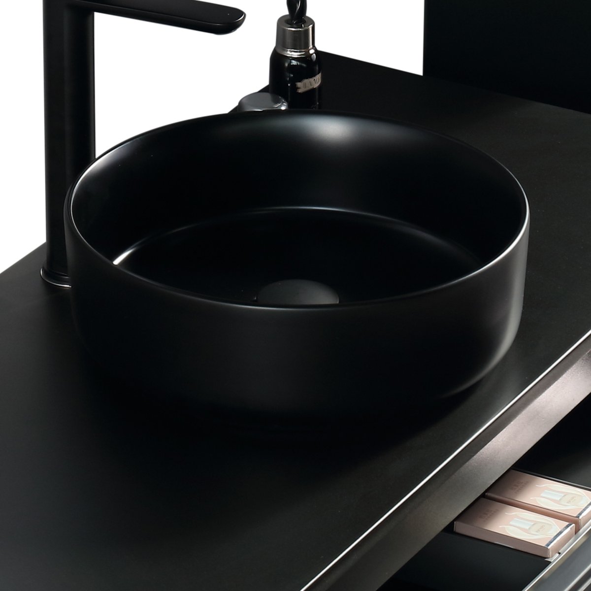 Lave main 40 cm chêne brun vieilli Aquastretto