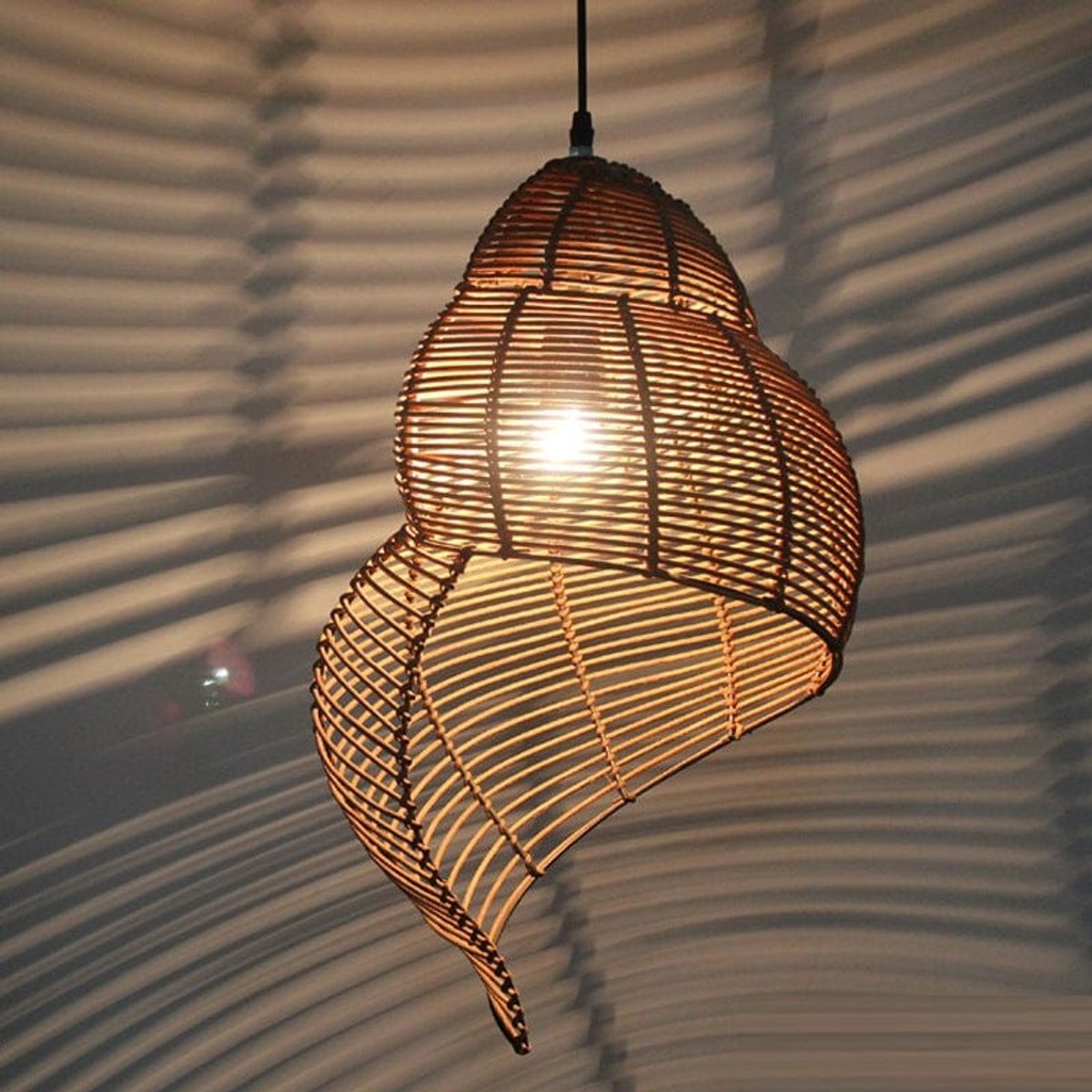 Suspension Coquillage Bambou