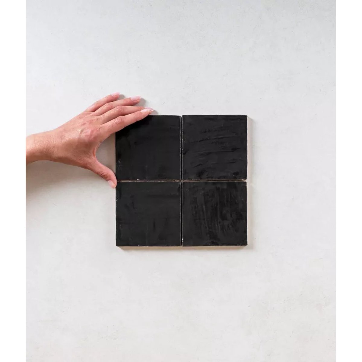 Faience Effet Zellige Noir MALLORCA Black