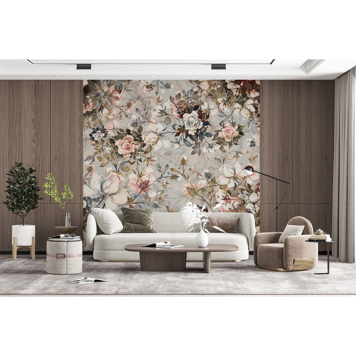 Papier peint panoramique - Fleurs