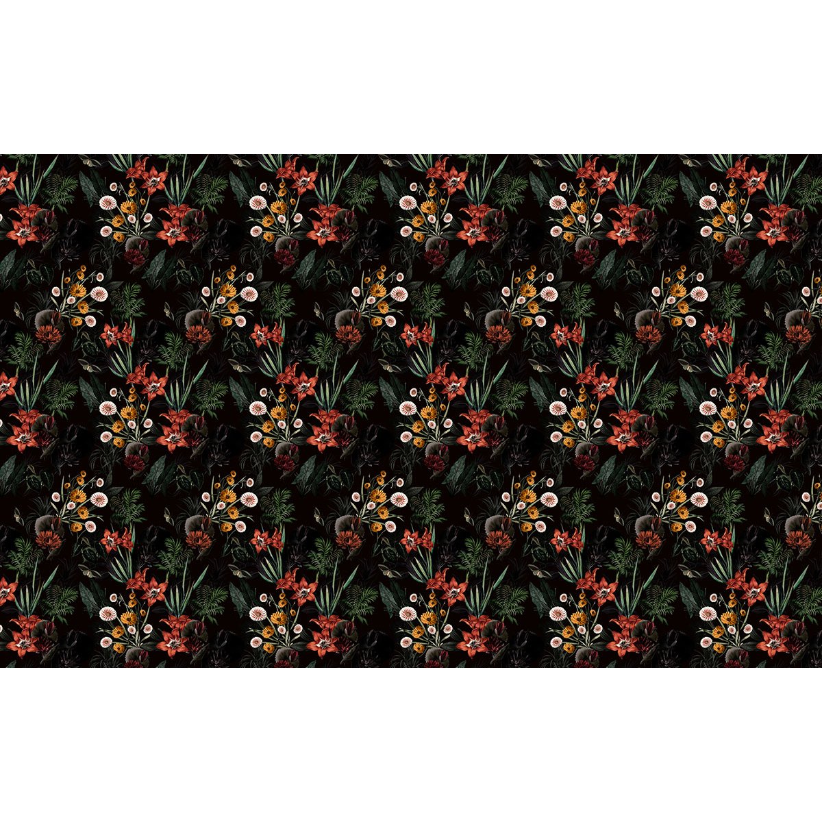 Papier peint panoramique - Motif Fleurs