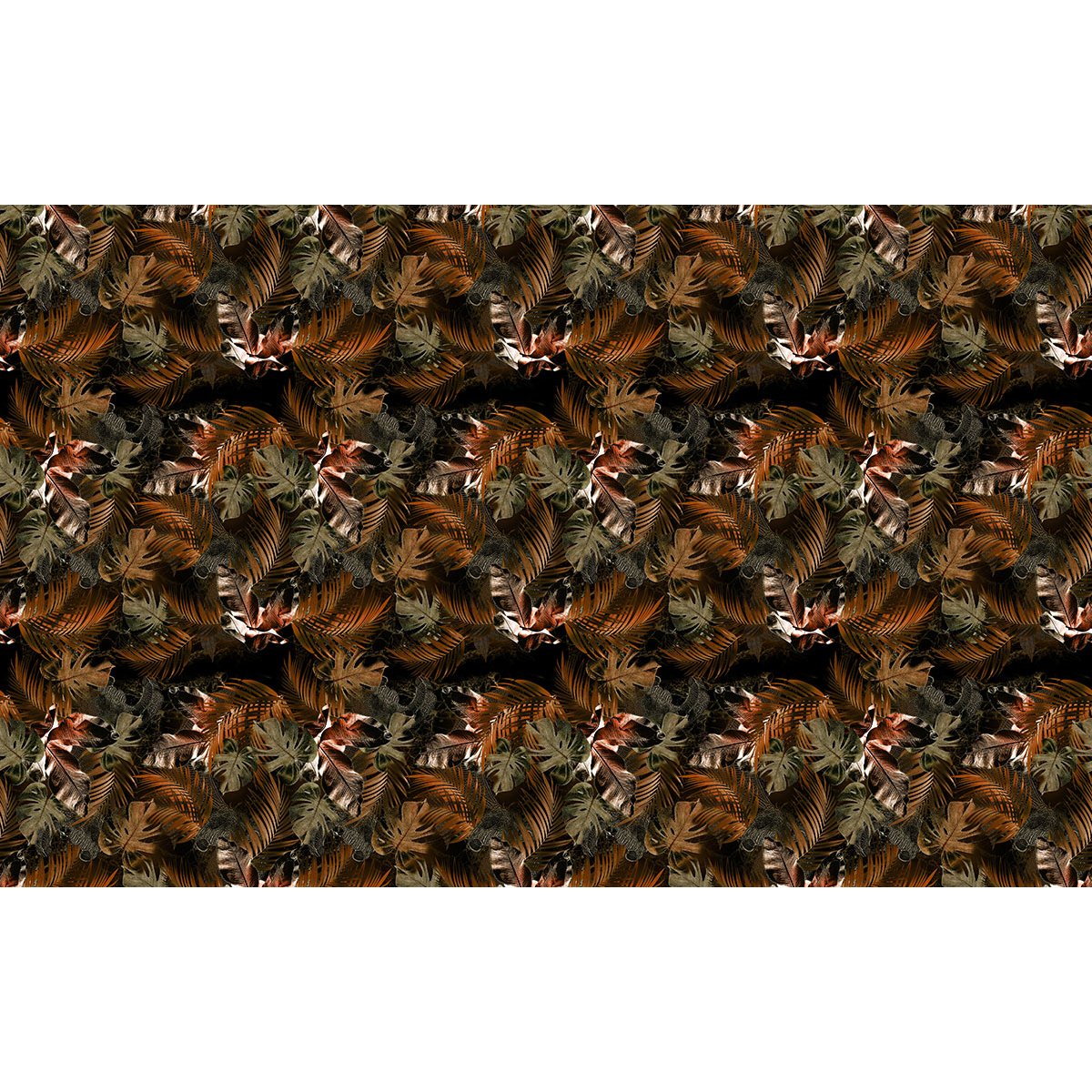 Papier peint panoramique - Motif Feuilles tropicales