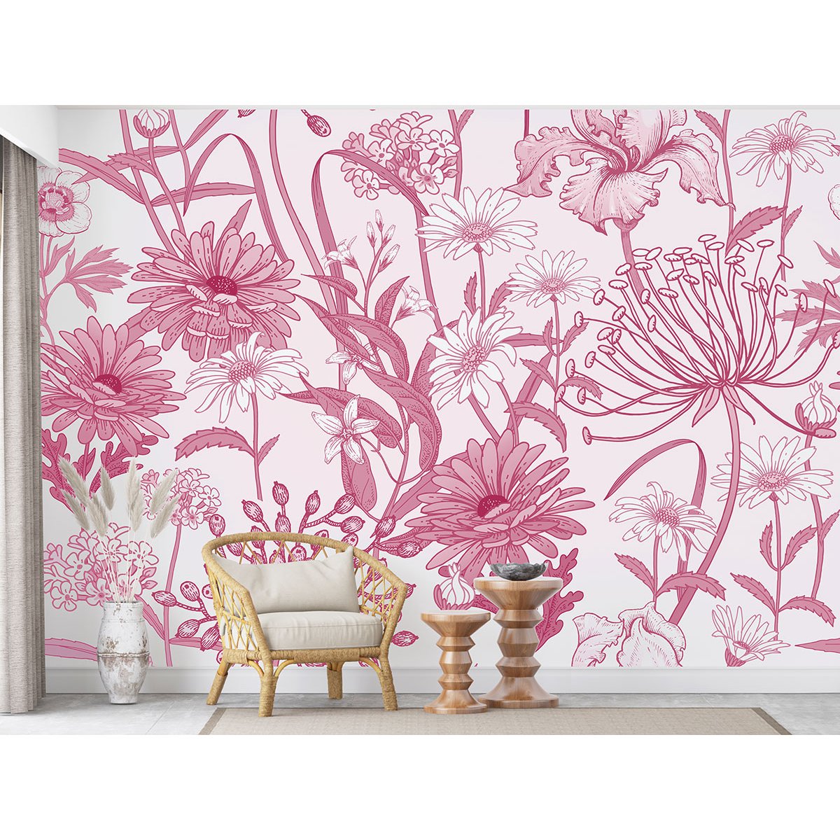 Papier peint panoramique - Fleurs