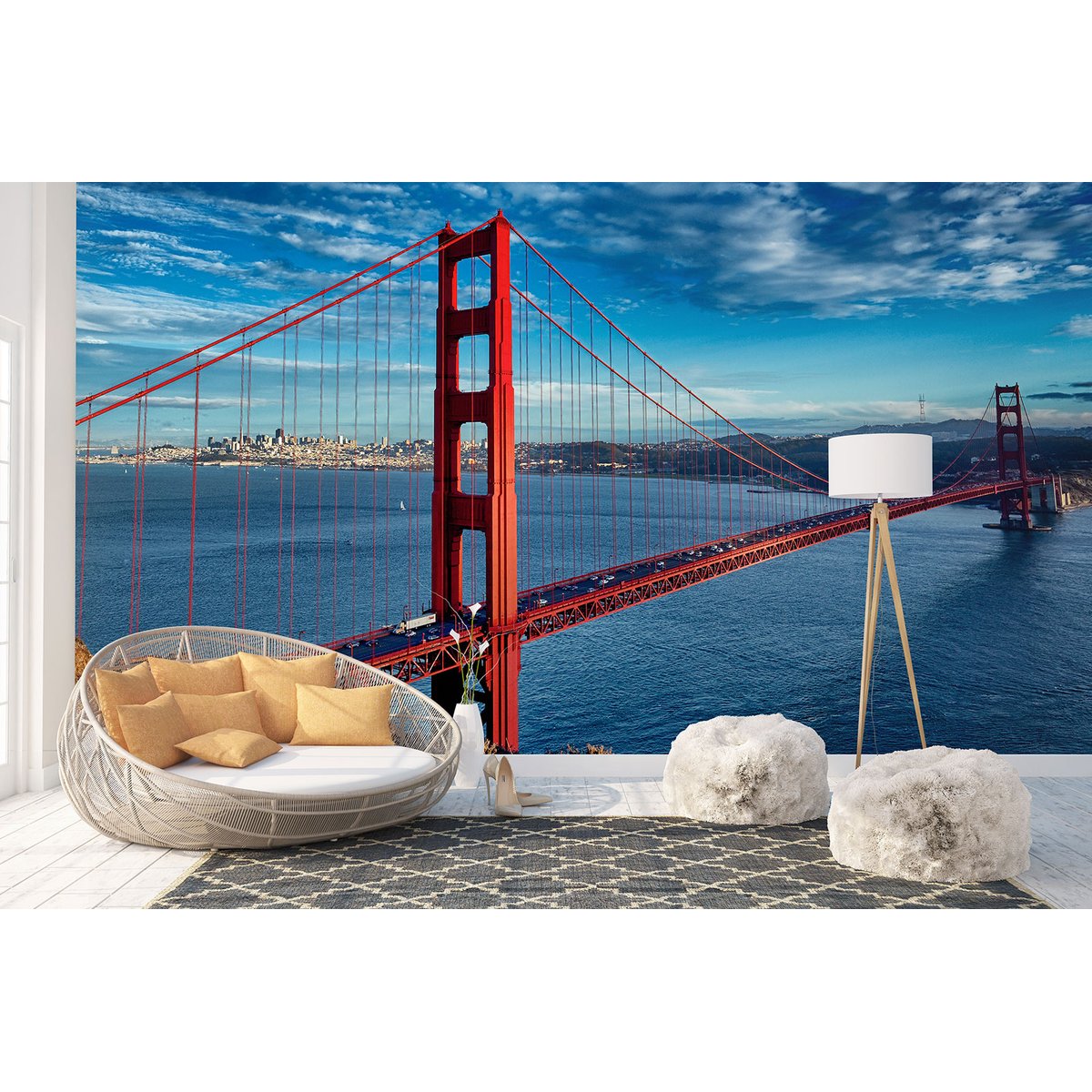 Papier peint panoramique - Pont Golden Gate