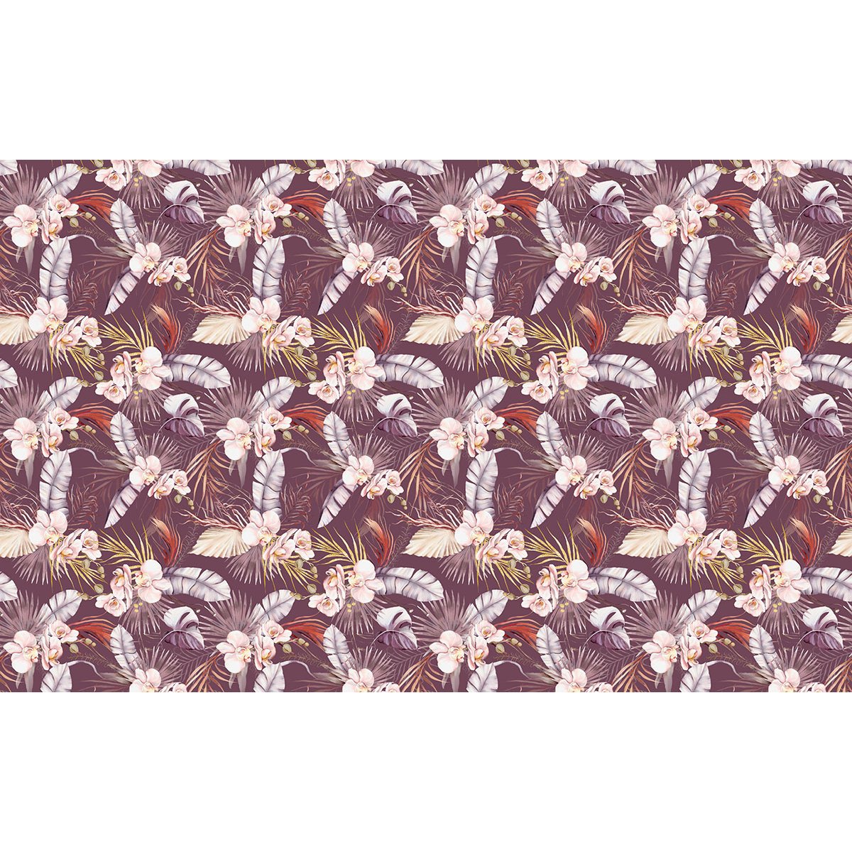 Papier peint panoramique - Motif Fleurs