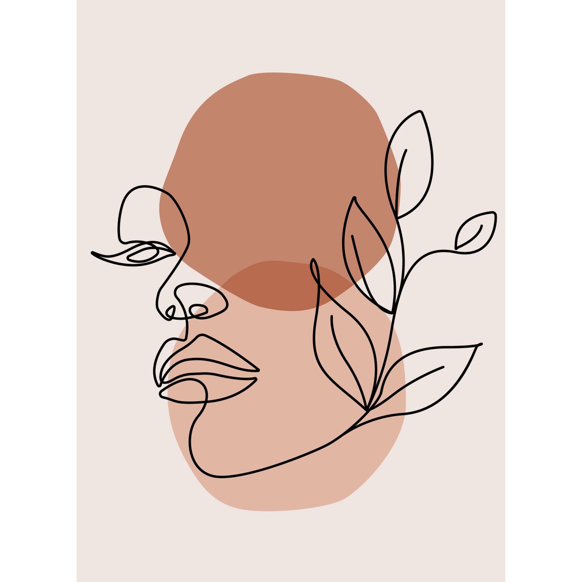 Papier peint panoramique - Femme Boho