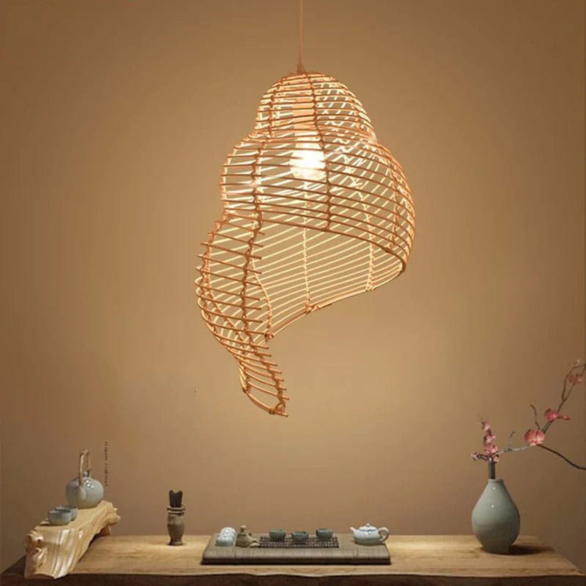 Suspension Coquillage Bambou