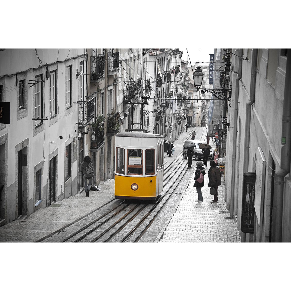 Papier peint panoramique - Tramway Lisbonne