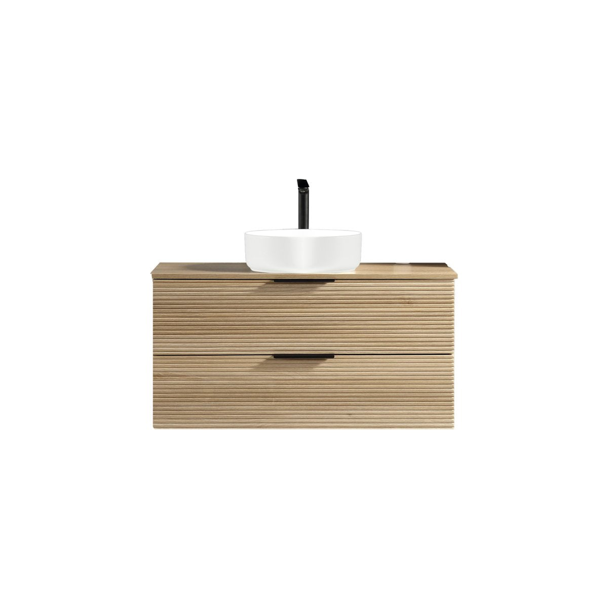 Meuble 100 cm chêne clair Aqualinea