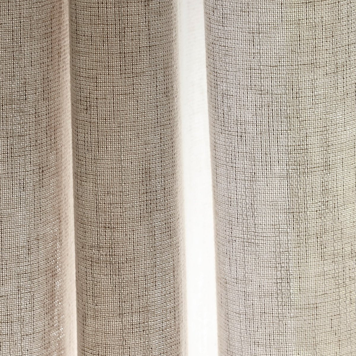 Voilage à passants NEAPOLI beige chiné