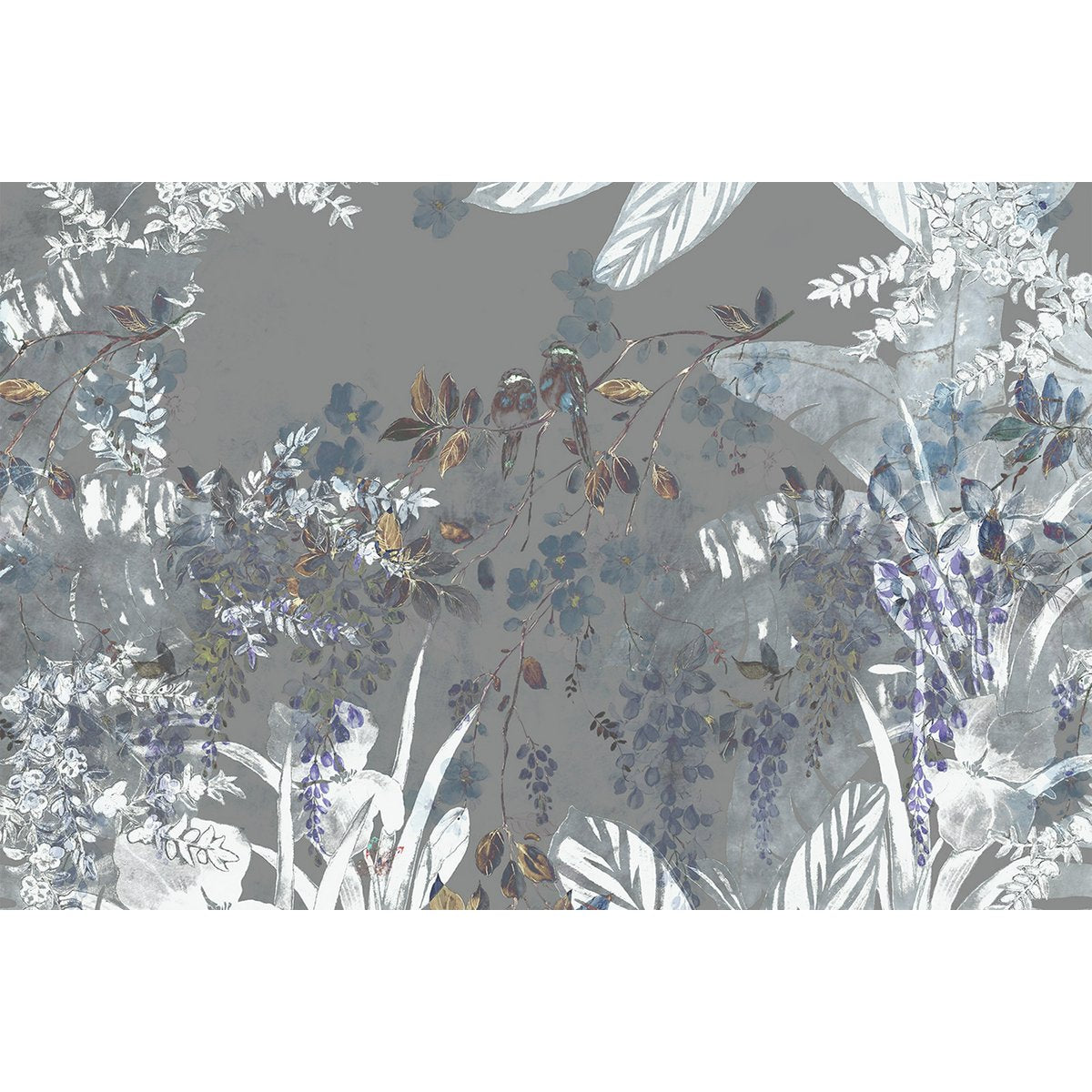 Papier peint panoramique - Feuilles tropicales
