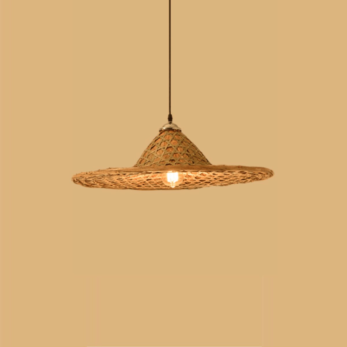 Suspension Ombrelle Bambou