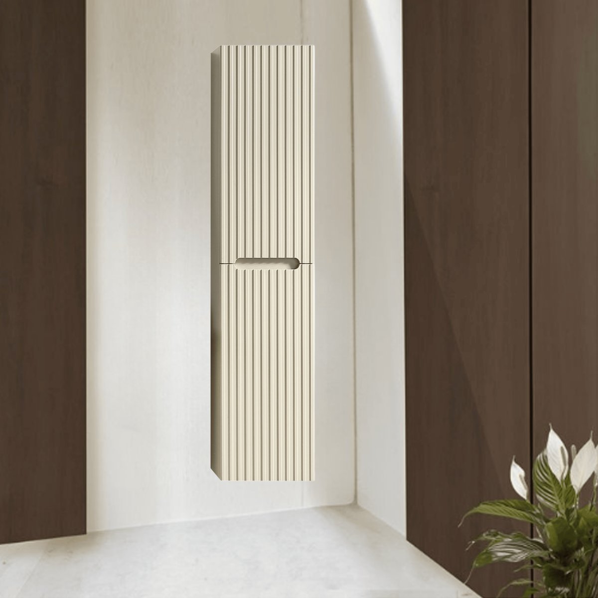 Ensemble de salle de bain 80 cm amande Aquavenus