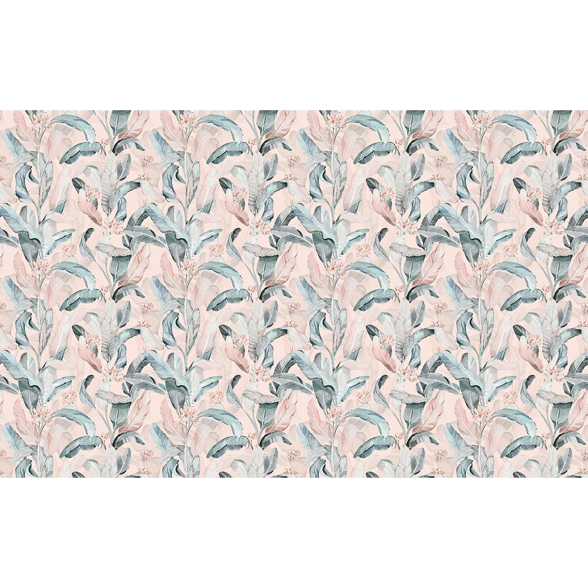 Papier peint panoramique - Motif Feuilles tropicales
