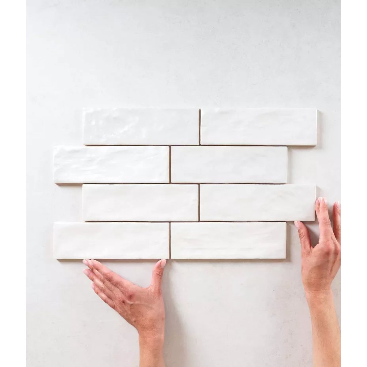 Faience Effet Zellige Blanc MALLORCA White
