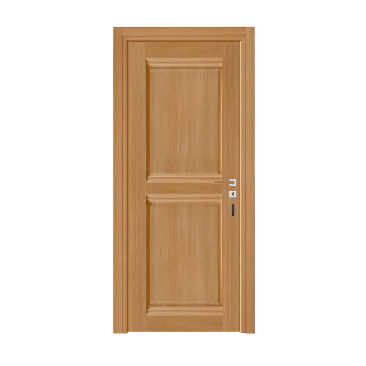 Bloc-porte pose fin de chantier collection Premium Classic 2 panneaux, H.204 x l.83 cm, aspect chêne naturel, réversible