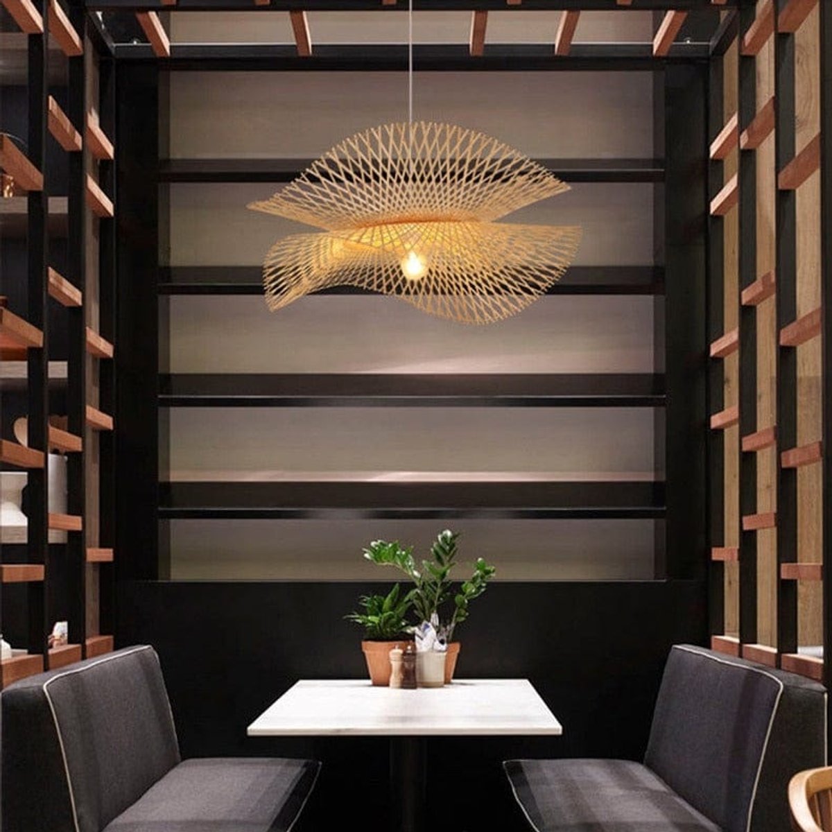 Suspension Bambou 100 cm