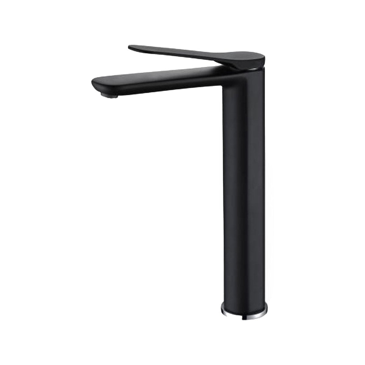 Grand robinet de salle de bain noir mat